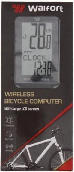Walfort Wireless Bicycle Computer Fietscomputer - Draadloos -Fietsenwinkel 519x1200