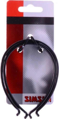 Simson Broekklemmen Kunststof Reflectie Zwart 2 Stuks