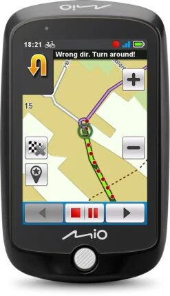 Mio Cyclo 220 Fietscomputer - Fietsnavigatie - Zwart -Fietsenwinkel 691x1200