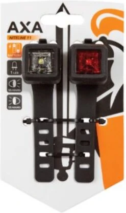 AXA Niteline 11 LED Fietsverlichting - Fietslampjes Voor En Achter - Batterij -Fietsenwinkel 714x1200