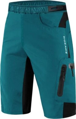 Merkloos Mountainbike Broek - MTB Broek - Short - Blauw - Fietsbroek & Onderbroek Met Zeem - Maat XL -Fietsenwinkel 772x1200