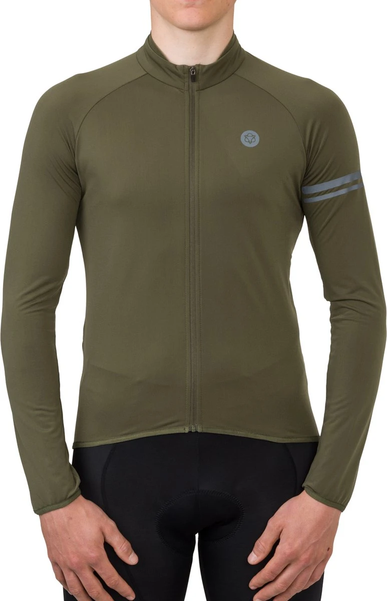 AGU Thermo Fietsshirt Lange Mouwen Essential Heren - Army Green - XL 3 AGU Thermo Fietsshirt Lange Mouwen Essential Heren - Army Green - XL - Afbeelding 3
