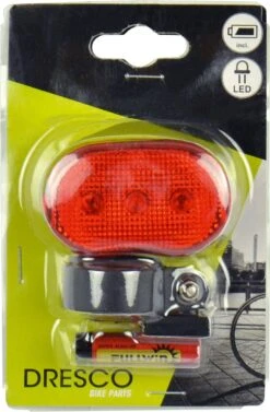 Dresco Achterlicht Fiets 3 Led's | Fietsverlichting Led | Achterlicht Met Batterij En Knipperlicht -Fietsenwinkel 787x1200