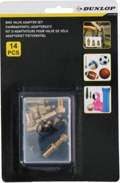 Dunlop Set Verloopnippels Fietspomp - 14 Stuks - Adapter Fietsventiel - Ballenpomp - Universeel -Fietsenwinkel 788x1200 4