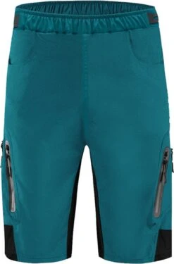 Merkloos Mountainbike Broek - MTB Broek - Short - Blauw - Fietsbroek & Onderbroek Met Zeem - Maat XL -Fietsenwinkel 790x1200