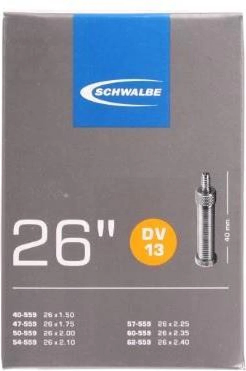 Schwalbe Binnenband - DV13 - 26 Inch X 1.50 - 2.40 - Hollands Ventiel - 40mm 10 Schwalbe Binnenband - DV13 - 26 Inch X 1.50 - 2.40 - Hollands Ventiel - 40mm - Afbeelding 10