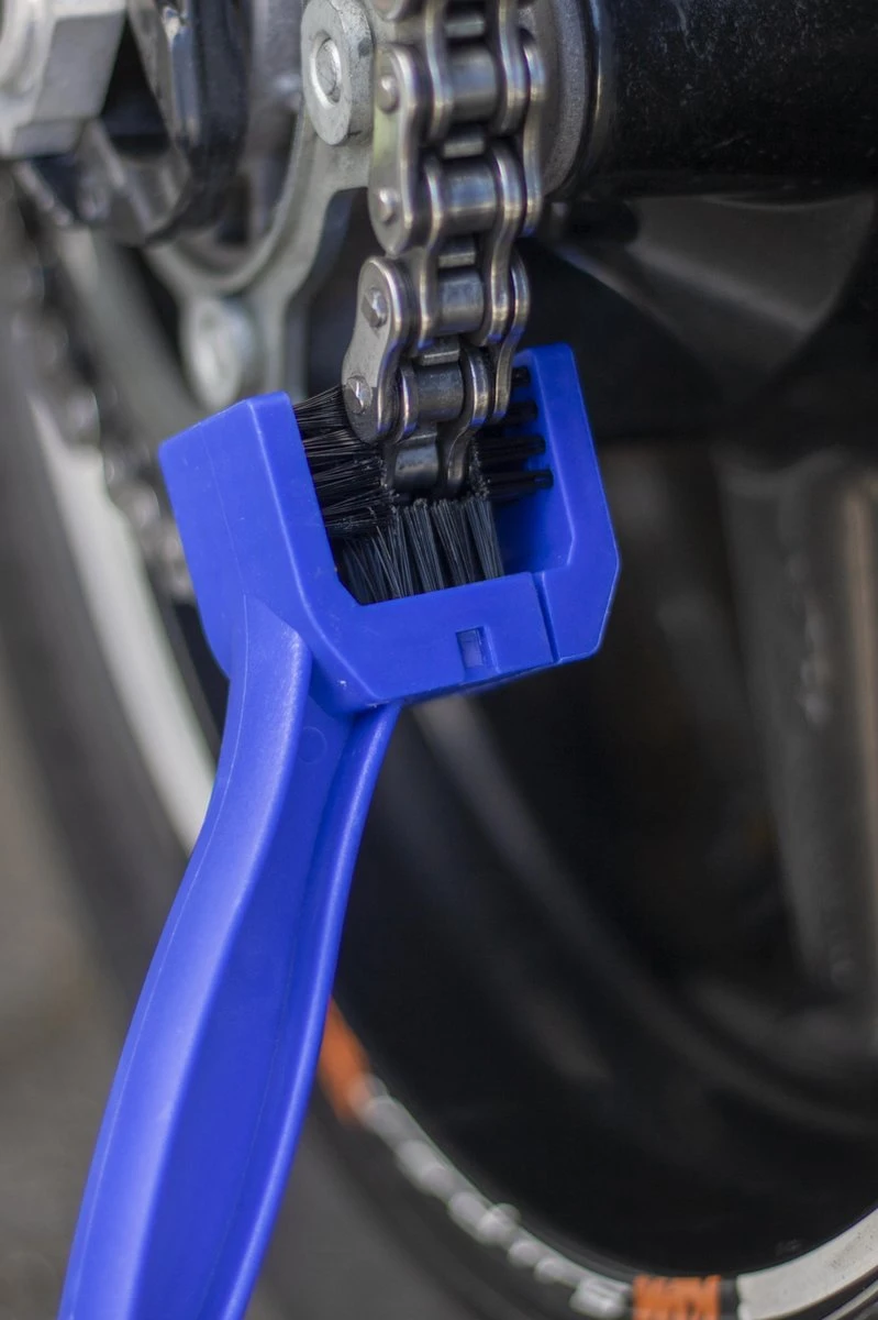 Merkloos Kettingborstel Motor - Blauw 2 Merkloos Kettingborstel Motor - Blauw - Afbeelding 2