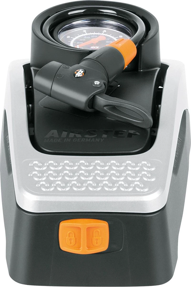 SKS Airstep Voetpomp Met Manometer - 7 Bar - Zwart 2 SKS Airstep Voetpomp Met Manometer - 7 Bar - Zwart - Afbeelding 2
