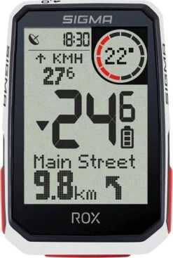 SIGMA SPORT GPS Fietscomputer Sigma ROX 4.0 GPS Met Standaard Stuurhouder - Wit -Fietsenwinkel 807x1200 1