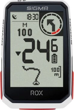 SIGMA SPORT GPS Fietscomputer Sigma ROX 4.0 GPS Met Standaard Stuurhouder - Wit -Fietsenwinkel 807x1200 2