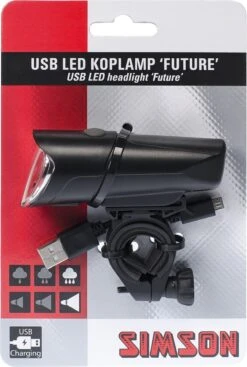 Simson Future Fietsverlichting Koplamp 30 Lux - LED - Oplaadbaar -Fietsenwinkel 808x1200 1