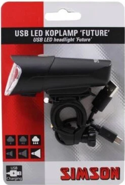 Simson Future Fietsverlichting Koplamp 30 Lux - LED - Oplaadbaar -Fietsenwinkel 810x1200