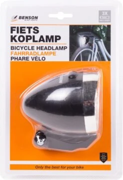 Benson Koplamp Batterij 3x Led - Zwart Fietslamp Lamp Voor Fiets -Fietsenwinkel 820x1200 2