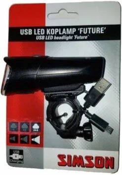 Simson Future Fietsverlichting Koplamp 30 Lux - LED - Oplaadbaar -Fietsenwinkel 834x1200 2