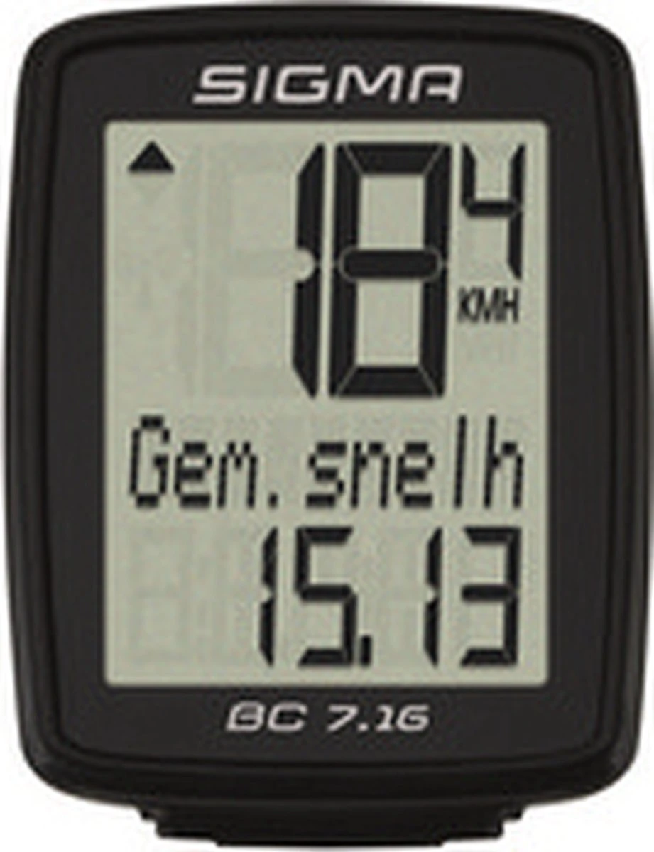 Sigma Fietscomputer BC 7.16 - Zwart 9 Sigma Fietscomputer BC 7.16 - Zwart - Afbeelding 9