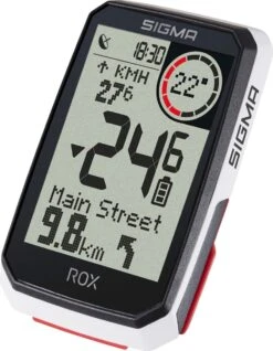 SIGMA SPORT GPS Fietscomputer Sigma ROX 4.0 GPS Met Standaard Stuurhouder - Wit -Fietsenwinkel 933x1200 1