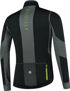 Rogelli Brave Winterjack - Fietsjack - Zwart/Grijs/Fluor - Heren - Maat L
