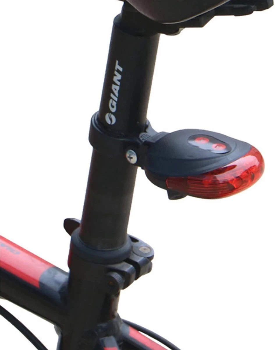 Fiets Achterlicht - LED Licht Met Laser - Fiets Lamp - Waterdicht - Racefiets Verlichting - Inclusief Batterijen - Rheme 8 Fiets Achterlicht - LED Licht Met Laser - Fiets Lamp - Waterdicht - Racefiets Verlichting - Inclusief Batterijen - Rheme - Afbeelding 8