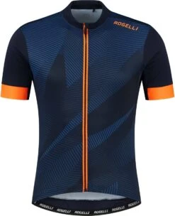 Rogelli Dusk Fietsshirt Heren Blauw/Oranje - Maat XL